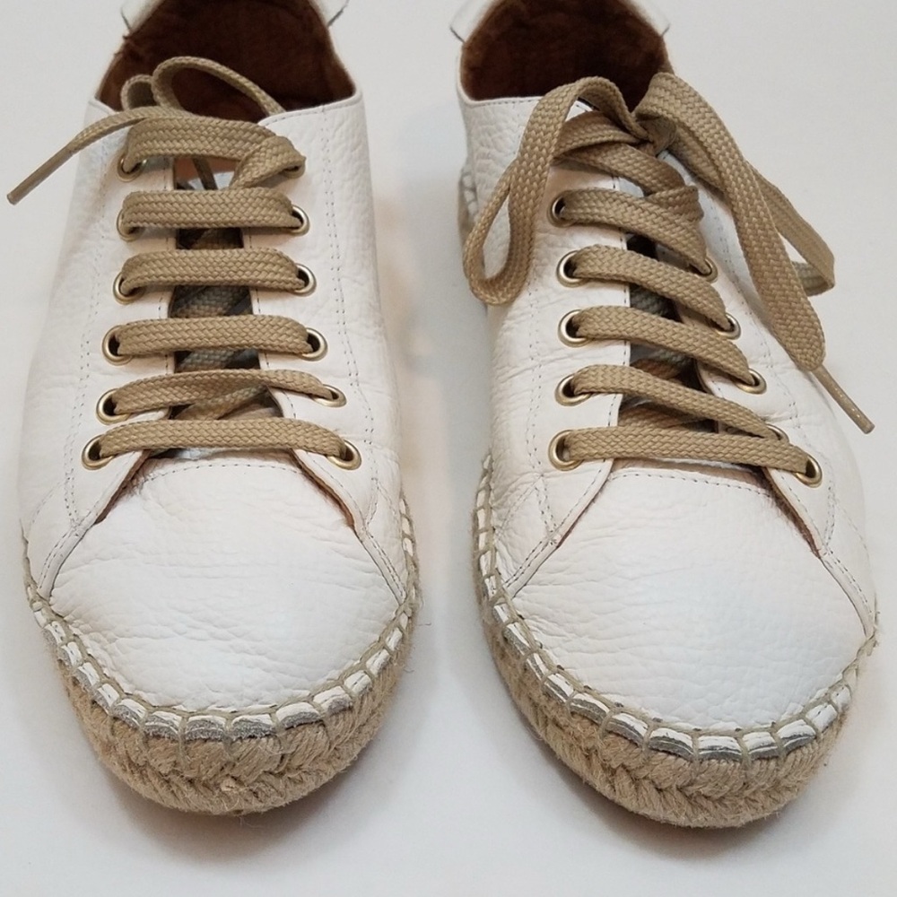 Anthropologie Maypol White Leather Espadrilles
Size 9 Women Shoe NWOT - Picture 2 of 8
